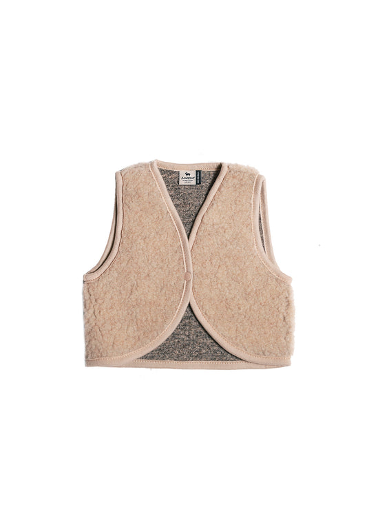 Alwero baby wol vest Lulu light Sand Brown