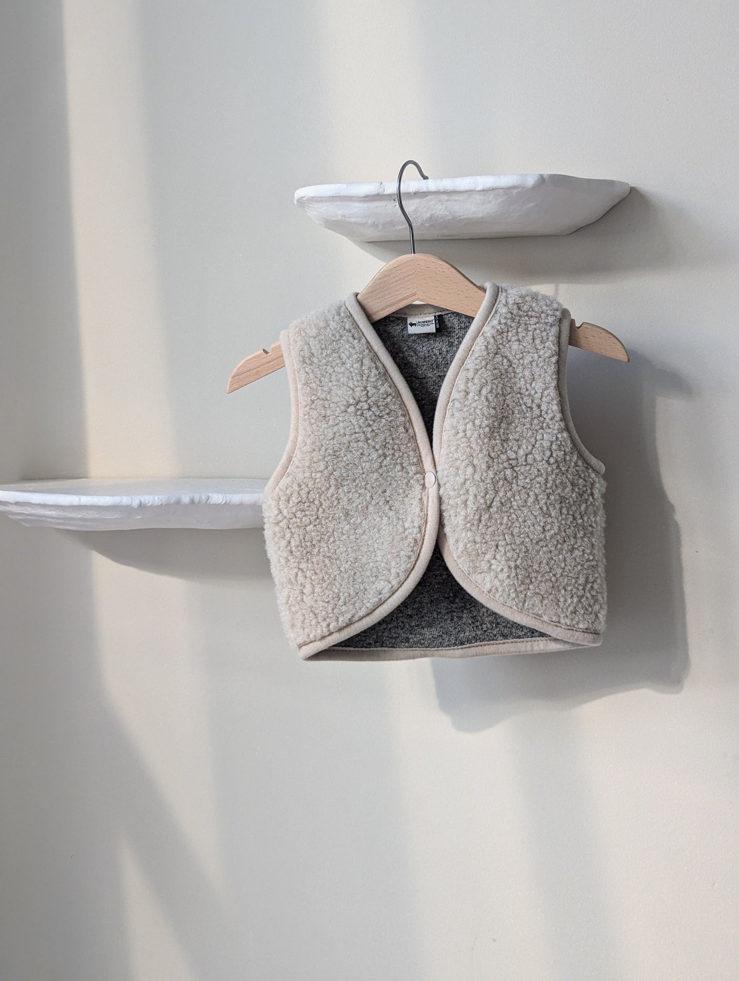 Alwero baby wol vest Lulu light Sand Brown