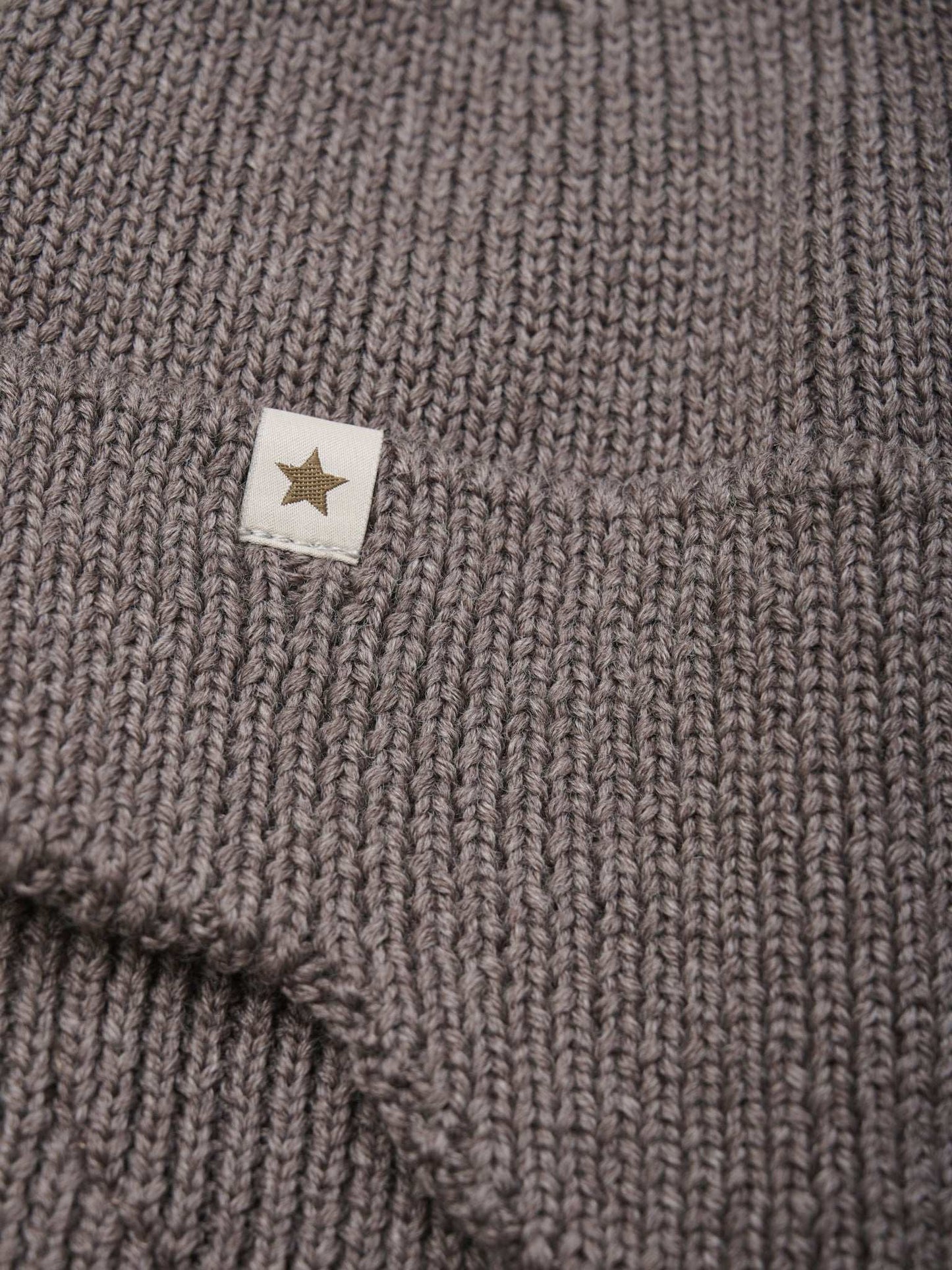 HUTTEliHUT muts Wol Windstop bruin