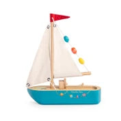 Moulin Roty speelgoed zeilboot hout La Grande Famille 3+
