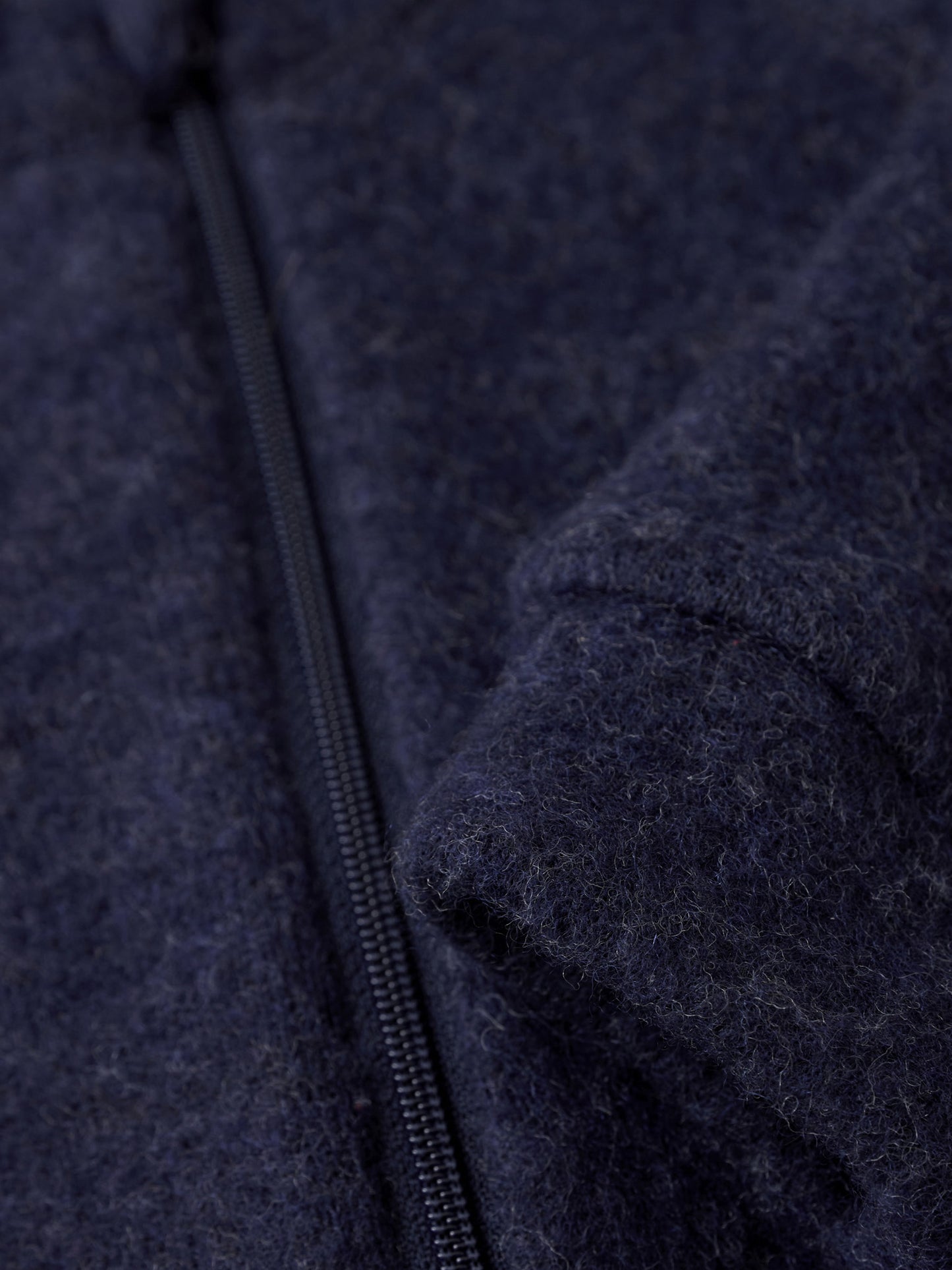 CeLaVi Jas met rits Zachte wol nachtblauw 100 cm