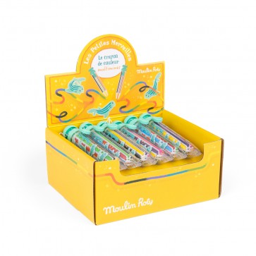 Moulin Roty pen meerkleurige waskrijt Les Petites Merveilles 3+