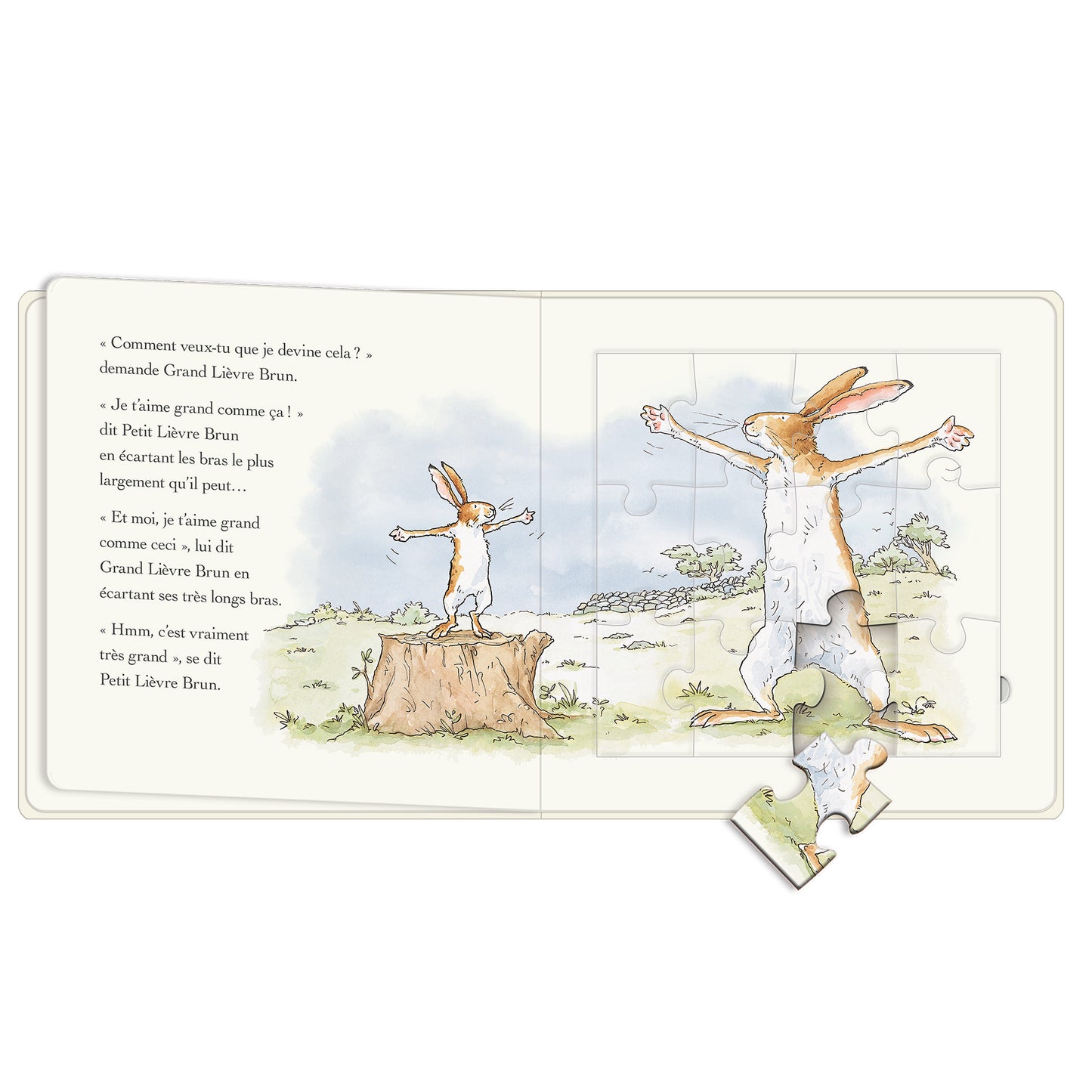 Moulin Roty Puzzelboek Raad eens hoeveel ik van je hou 3+