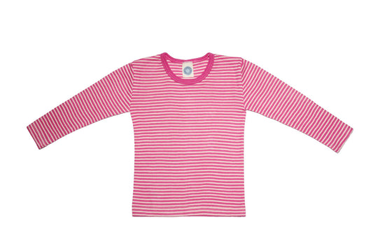 Cosilana t-shirt zijdewol fucsia 140