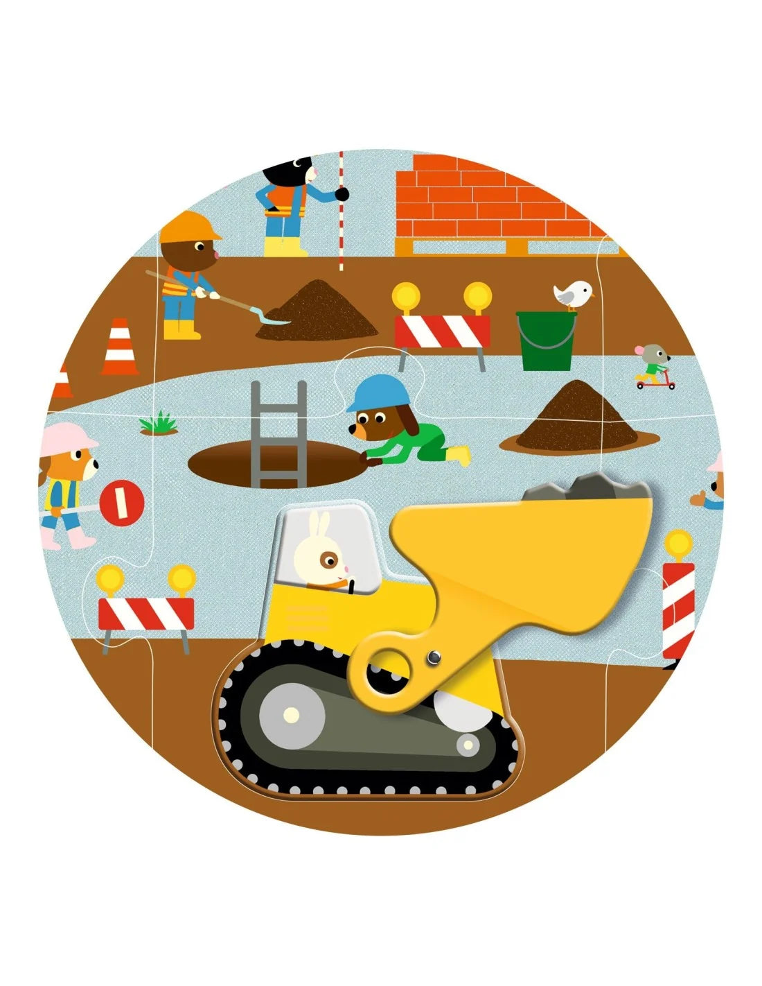 Djeco puzzel giga bouwplaats3+