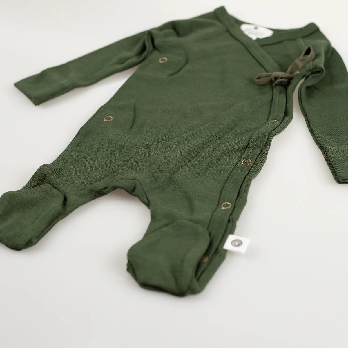 Lille Barn kruippakje Merinowol Rifle Green 50