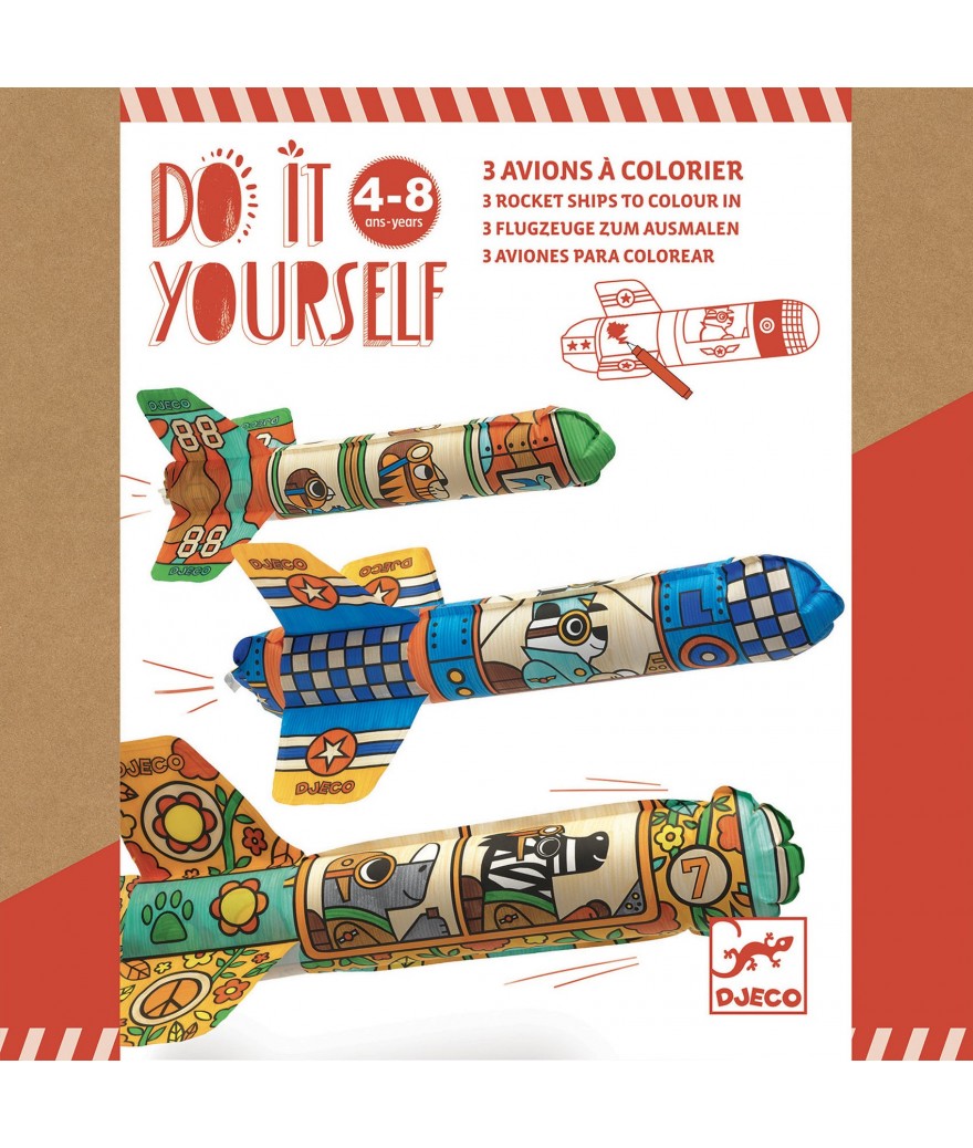 Djeco DIY trois avions 4+