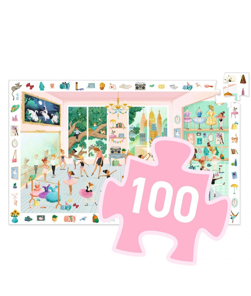 Djeco zoekpuzzel en poster dansschool 5+