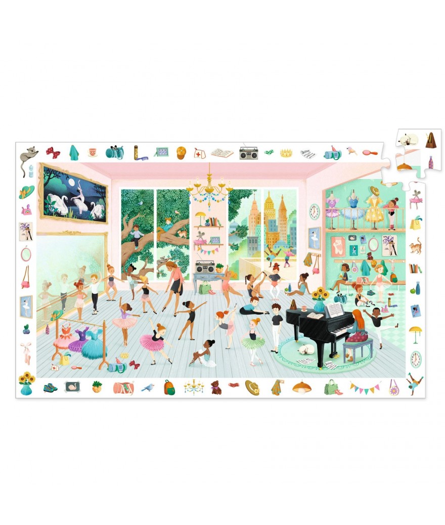 Djeco zoekpuzzel en poster dansschool 5+