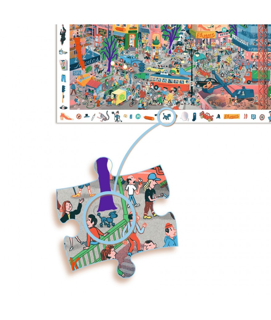Djeco zoekpuzzel en poster La Ville 6+