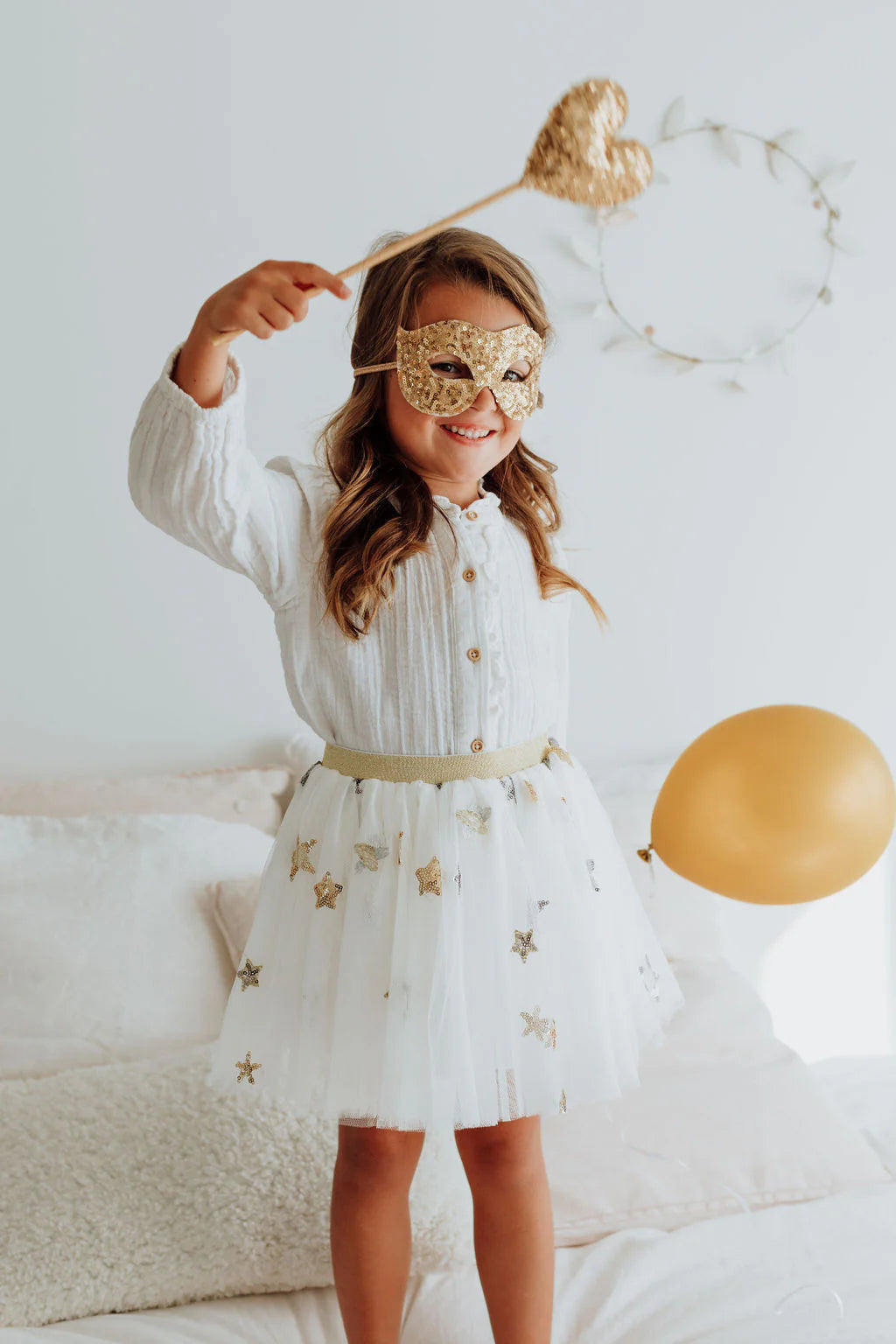 Luciole et petit pois masker pailletten goud 3+