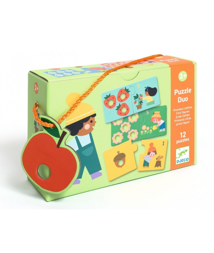 Djeco puzzel duo eerste cijfers 2+