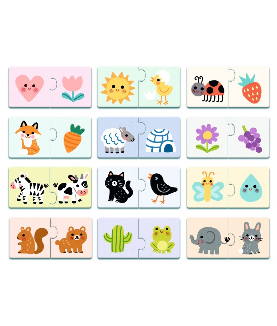 Djeco puzzels duo kleuren 2+