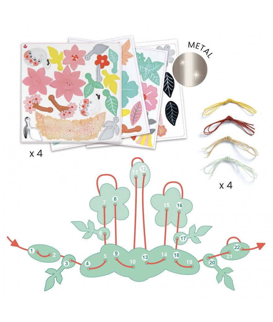 Djeco DIY vrolijke keuren bloemen 6+