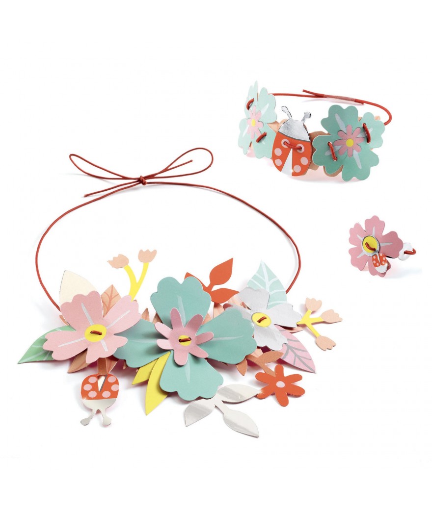 Djeco DIY vrolijke keuren bloemen 6+