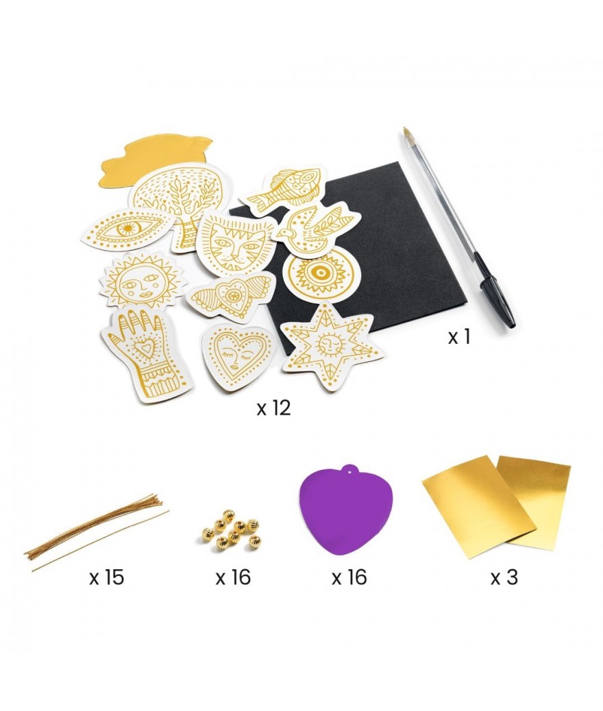 Djeco diy metalen amuletten 7+