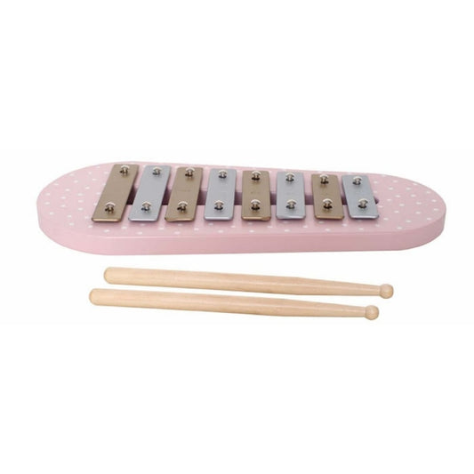 Jabadabado xylofoon hout stip roze 3+