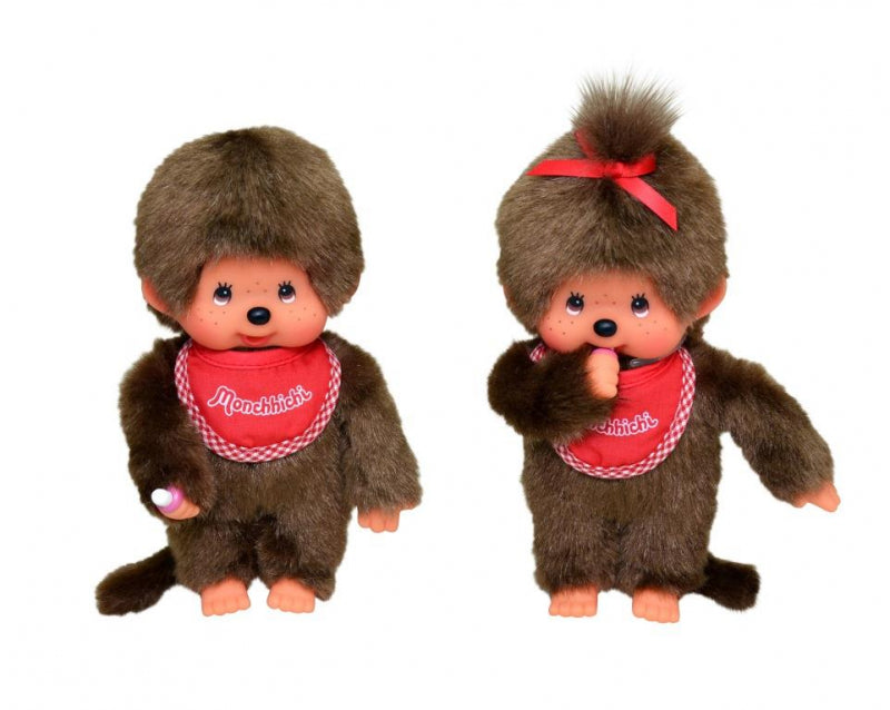 Monchhichi Jongen met slab rood 2+