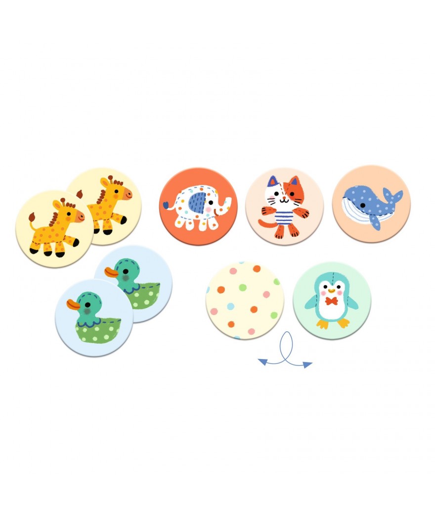 Djeco memorie knuffels 2+