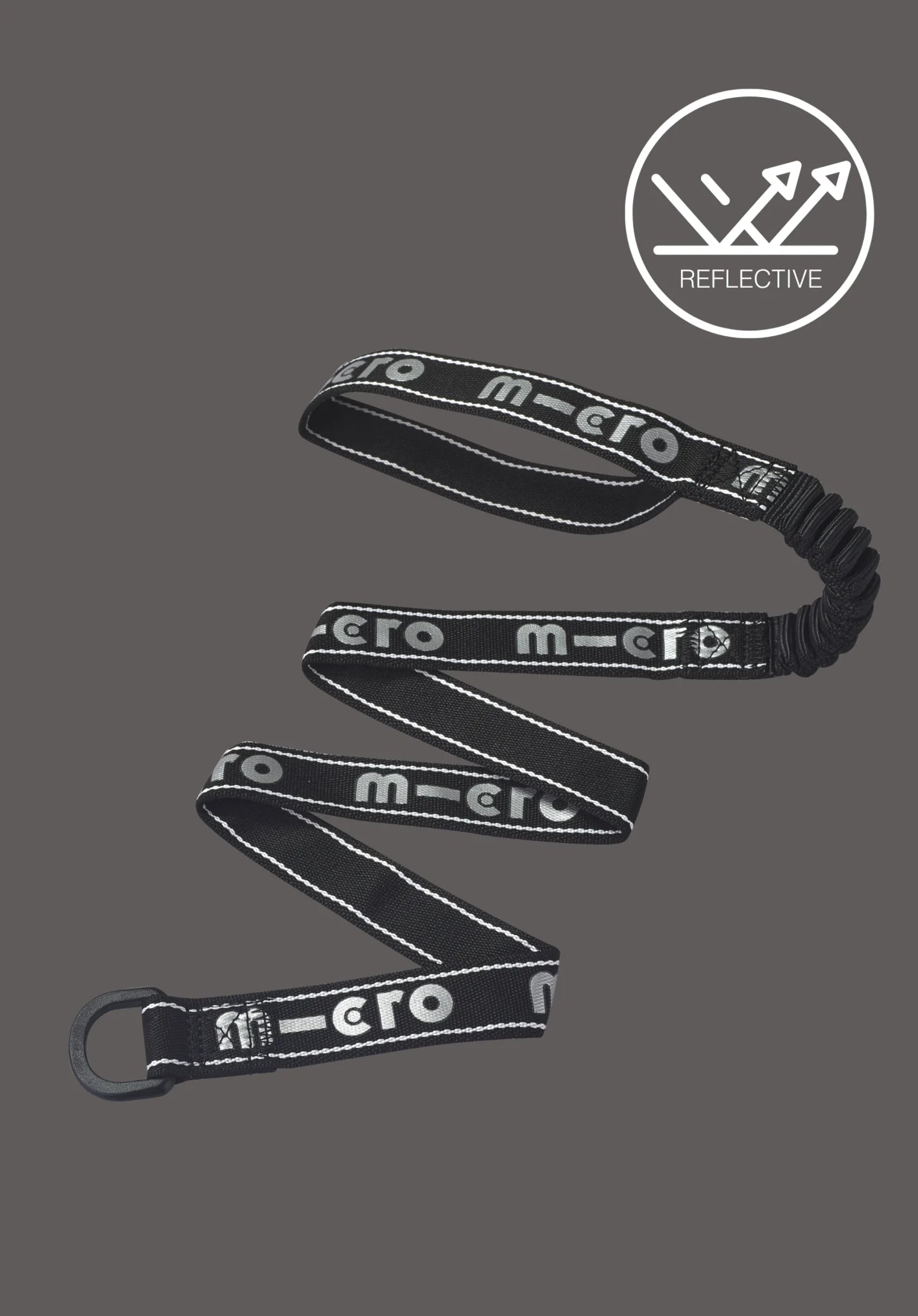 Micro Pull and Carry elastisch zwart reflecterend