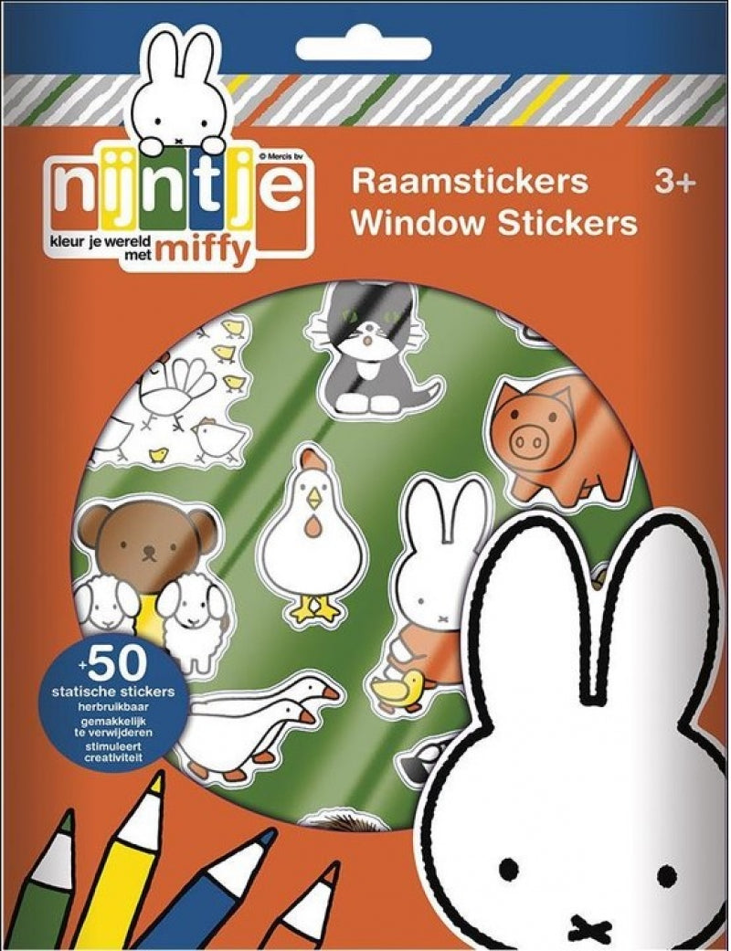 Nijntje raamstickers 3+