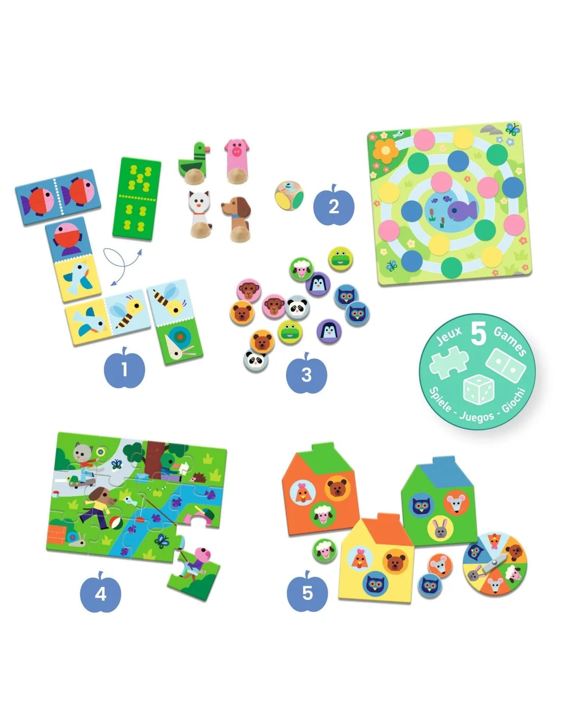 Djeco spel op de boerderij 3+