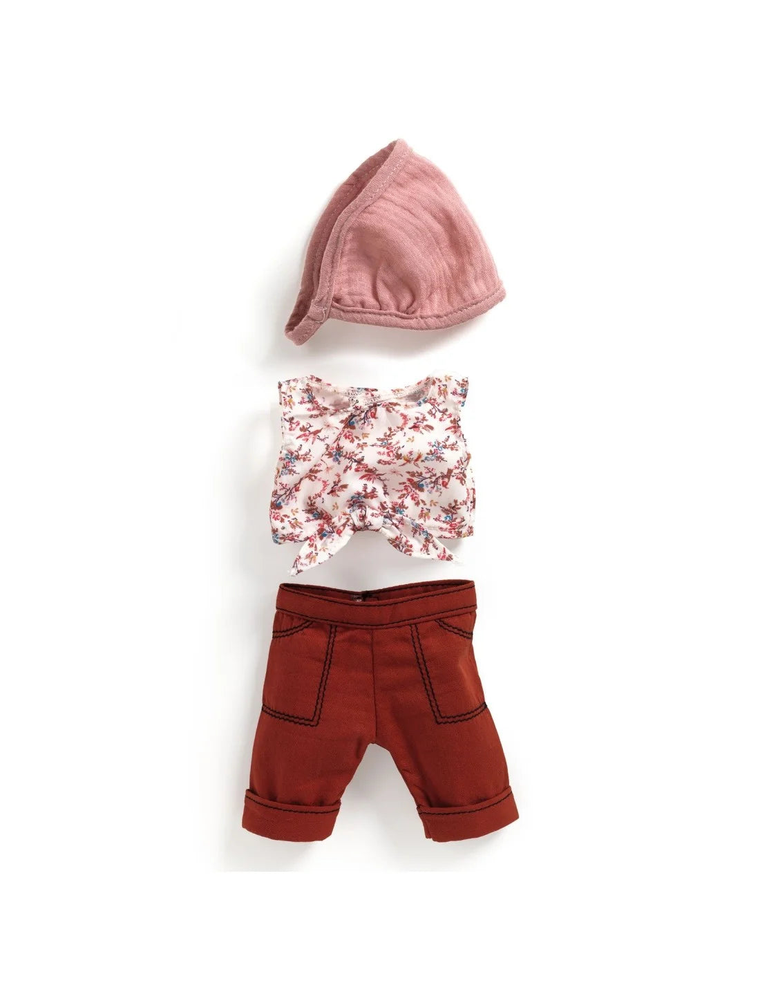 Djeco Pomea poppenoutfit burgundy 3+
