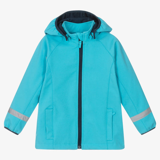 Playshoes jack softshell aqua blauw 128