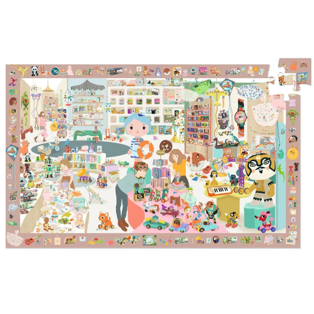 Djeco puzzel plus poster le petite boutique 5+