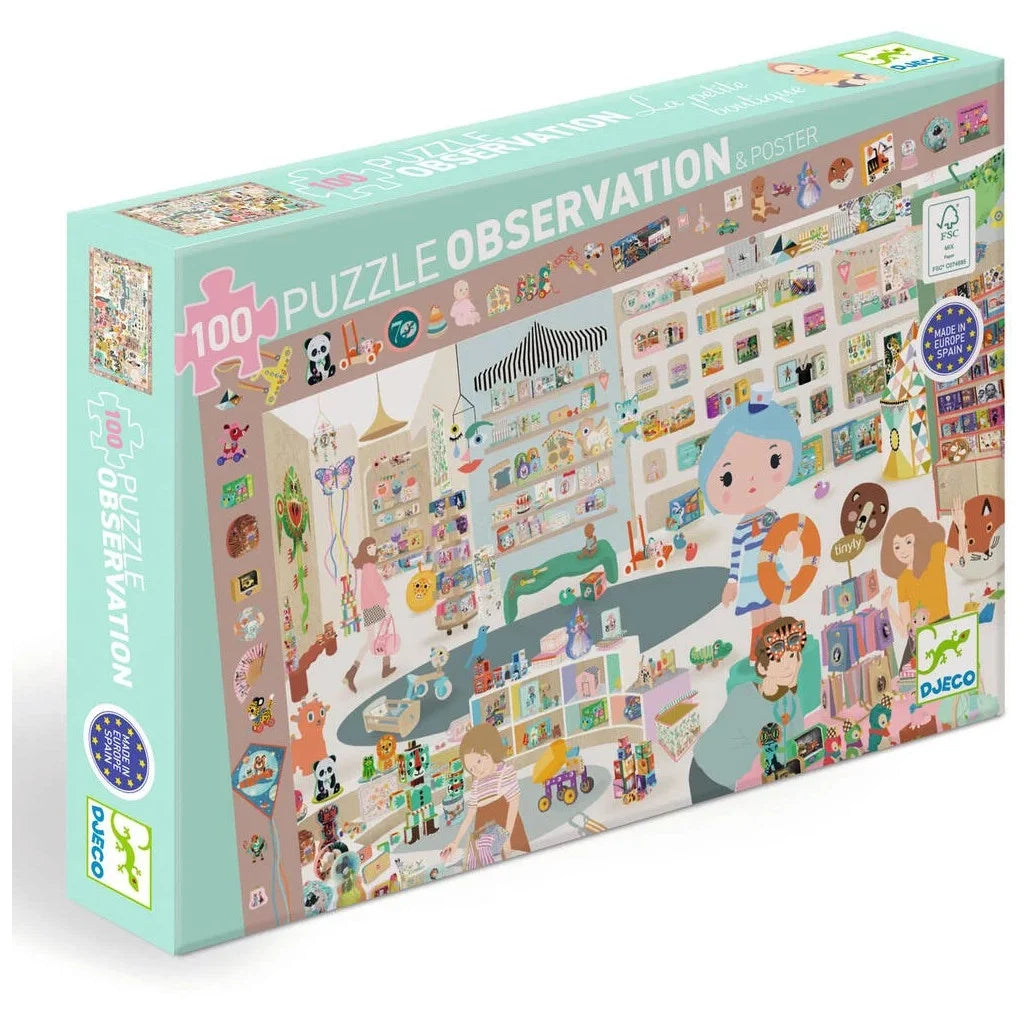 Djeco puzzel plus poster le petite boutique 5+