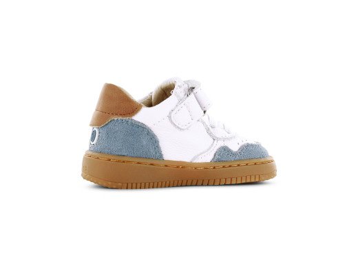 Shoesme wit-blauwe basket sneakertje 25