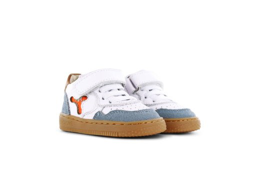 Shoesme wit-blauwe basket sneakertje 25