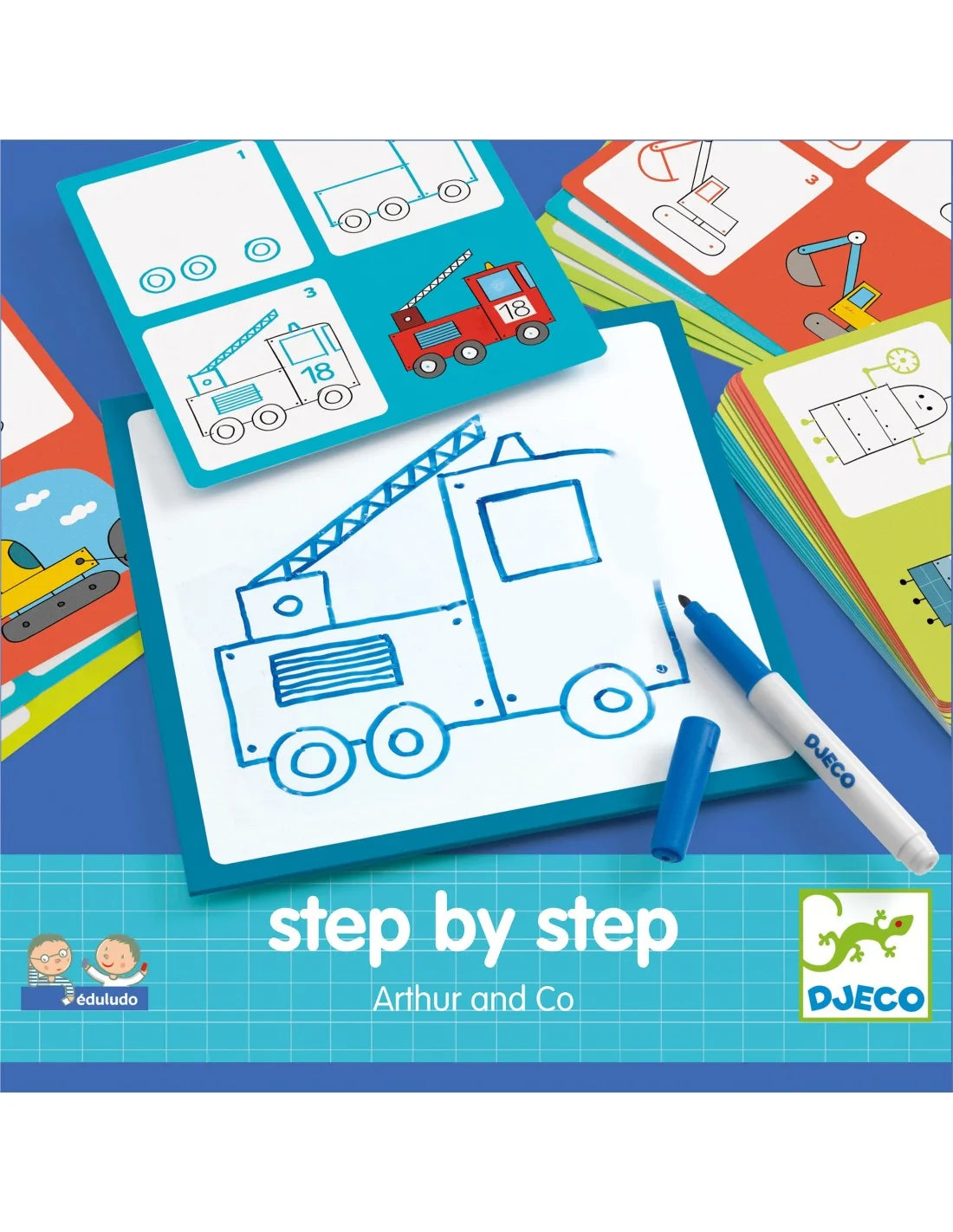 Djeco tekenen step by step arthur en co 4+