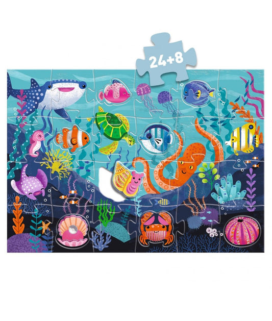 Djeco tactilo giga puzzel onder de zee 3+