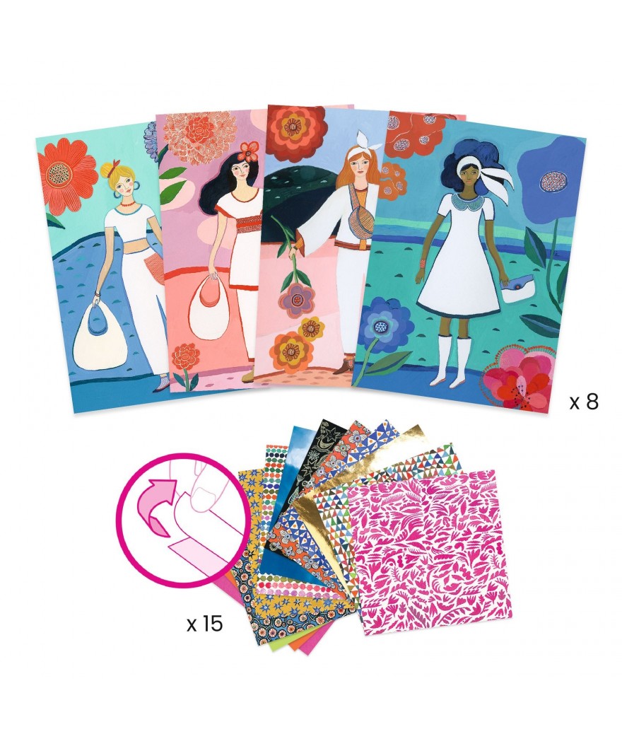 Djeco patronencollages WAX-trend 6+