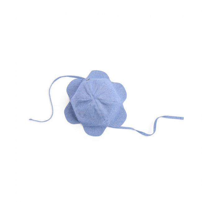 Moulinroty zonnehoedje Jody chambray 6 mnd