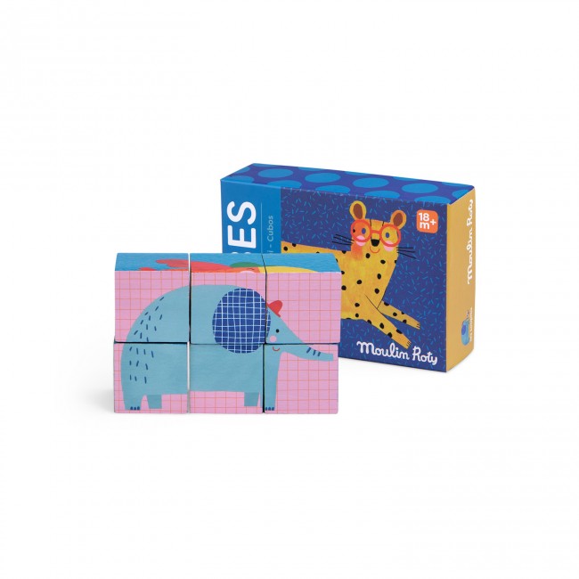 Moulin Roty bouwpuzzel hout Les Toupitis +18M