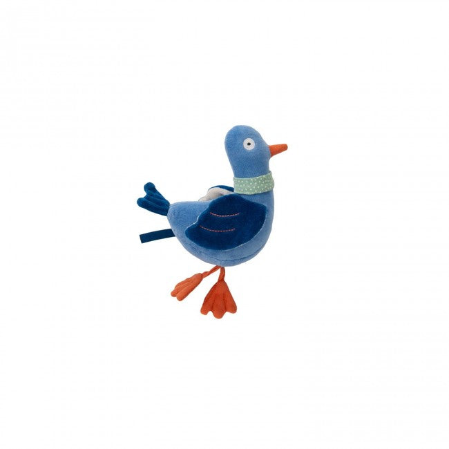 Poupée hochet pigeon Michel Puce & Pilou