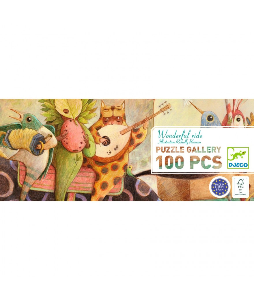 Djeco puzzel en poster wonderful ride 5+