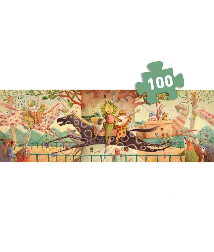 Djeco puzzel en poster wonderful ride 5+