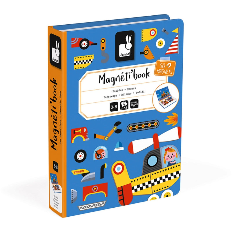 Janod Magnetibook Racers 3+