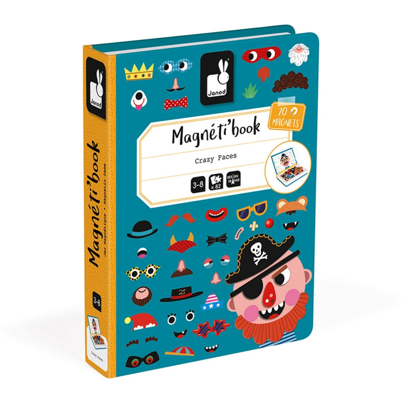 Janod Magnetibook Gekke gezichten jongens 3+