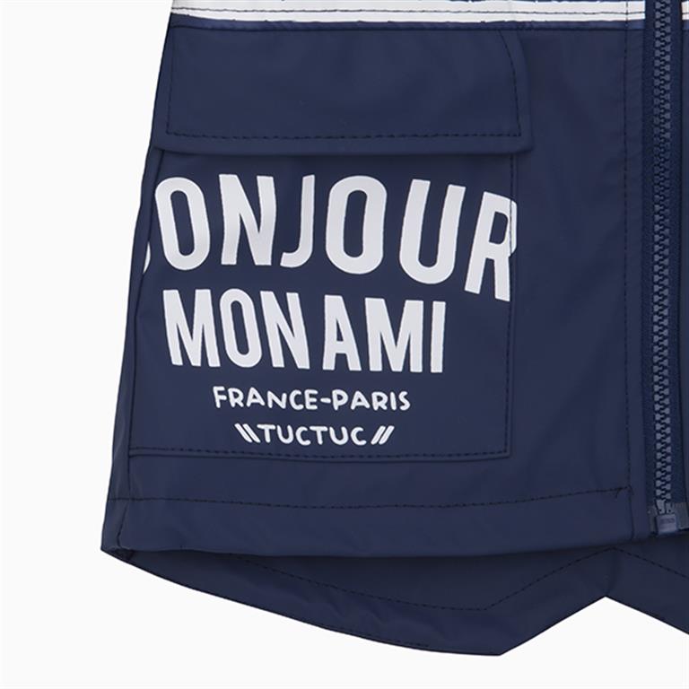 Tuctuc regenjas les parisiens navy