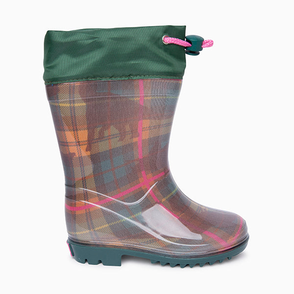 Tuctuc regenlaars ruit groen 28