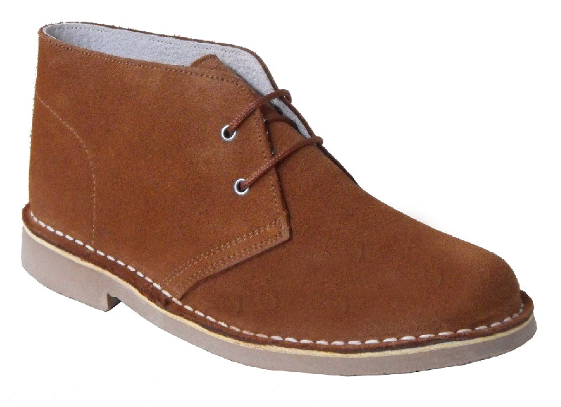 safari boot camel suede met borg voering