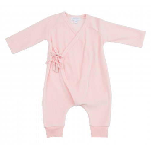 Angeldear onepiece roze velour 0-3m