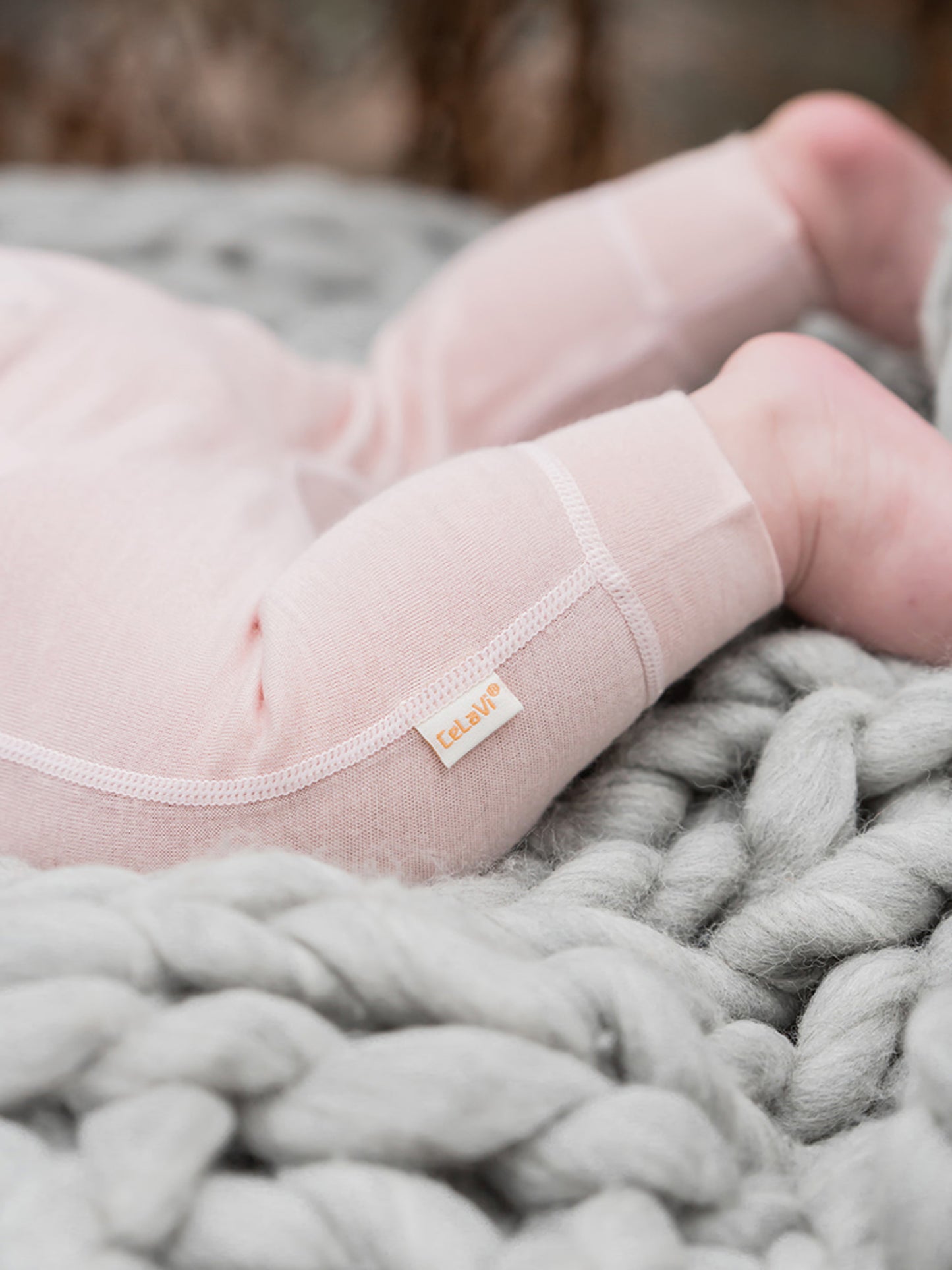 Celavi broekje roze bamboo merino wol