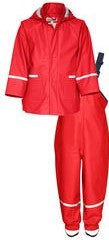 playshoes regenset jas en broek rood 74cm/80