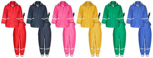 playshoes regenset jas en broek groen