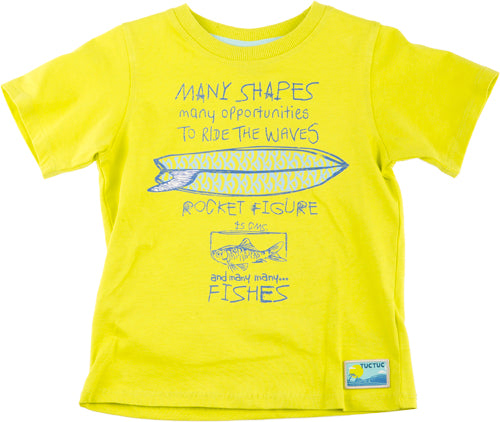 tuctuc t-shirt blue coast lime 110